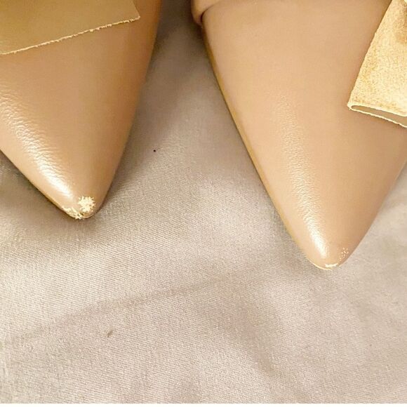 Nic +Zoe Womens Valentina Ruffle Closed Toe D-orsay leather Pump Deep Blush 8M - Picture 9 of 12